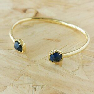NEW Kendra Scott Davie Cobalt Howlite Cuff Bracelet Gold